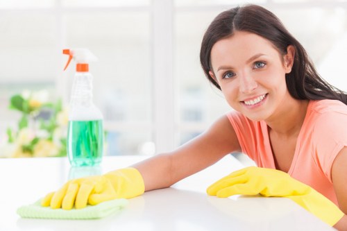 Professional sofa cleaning in Streatham removing dirt from a fabric sofa