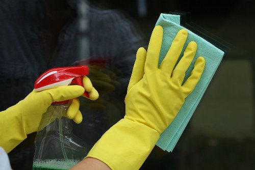 Professional office cleaning in Streatham reception area